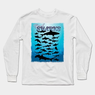 '38 Types of Shark' Awesome Shark Gift Long Sleeve T-Shirt